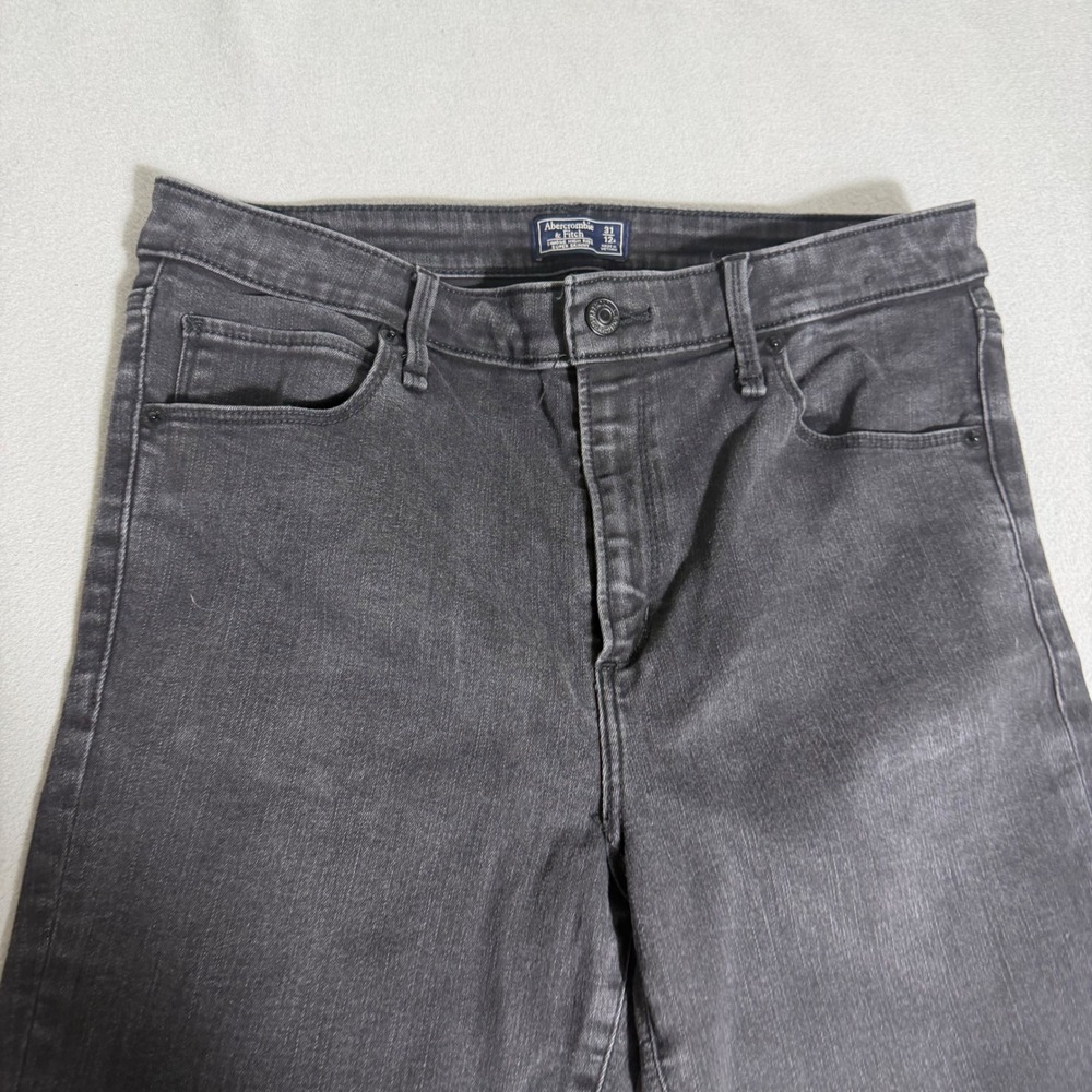 Abercrombie & Fitch Simone High Rise Super Skinny Jeans Black Size 31 12R - Picture 2 of 11